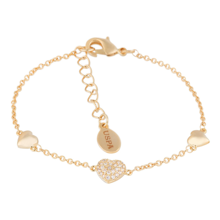 Bracciale U.S. Polo Assn. In metallo placcato oro giallo