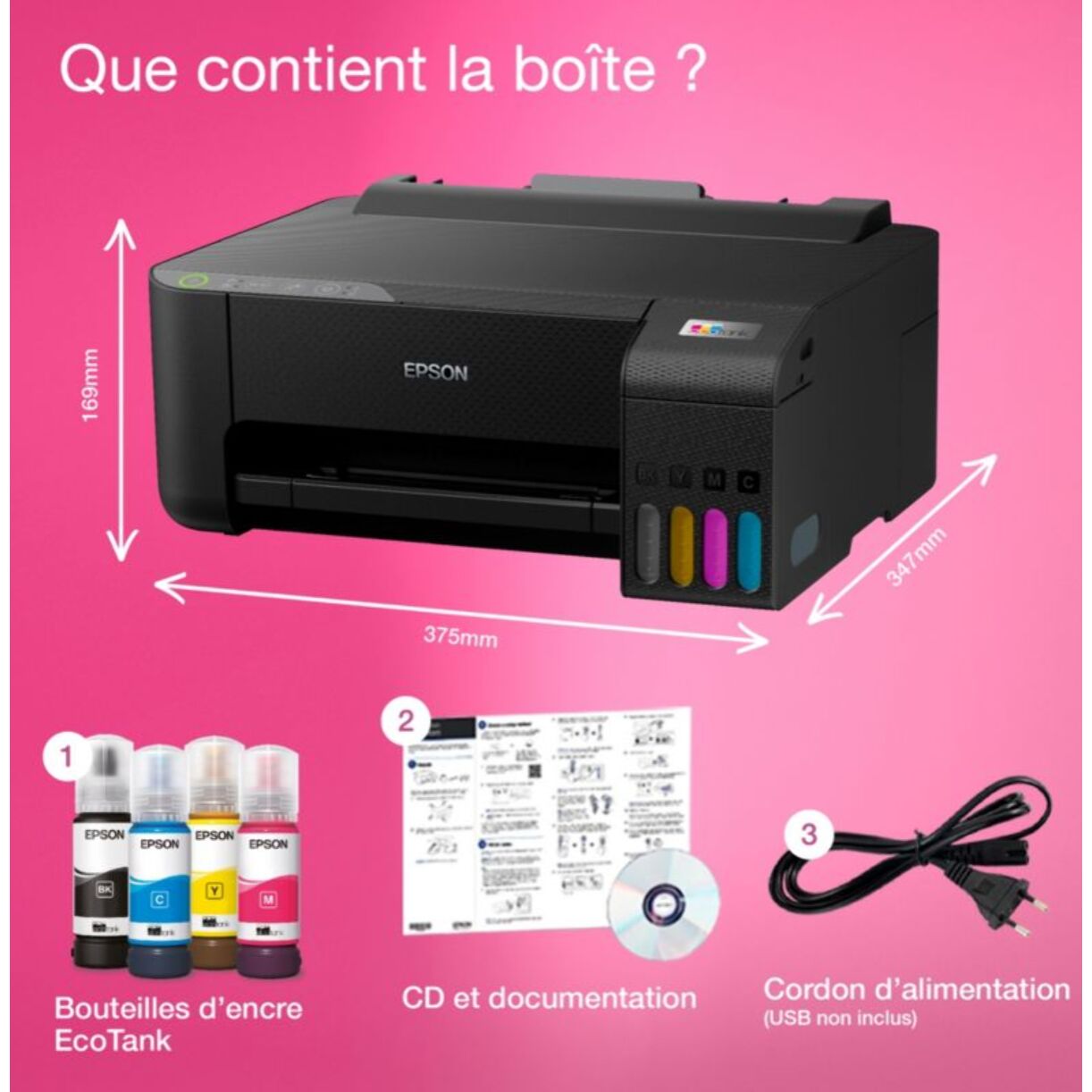 Imprimante jet d'encre EPSON EcoTank ET-1810