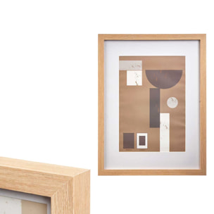 Cornice per foto da parete in legno naturale. 21x30cm