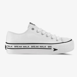 Sneakers con plateau bianche e nere