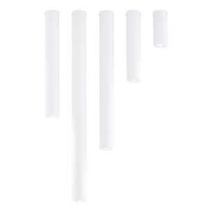 Lampada a sospensione Tecno 1XL in acciaio bianco