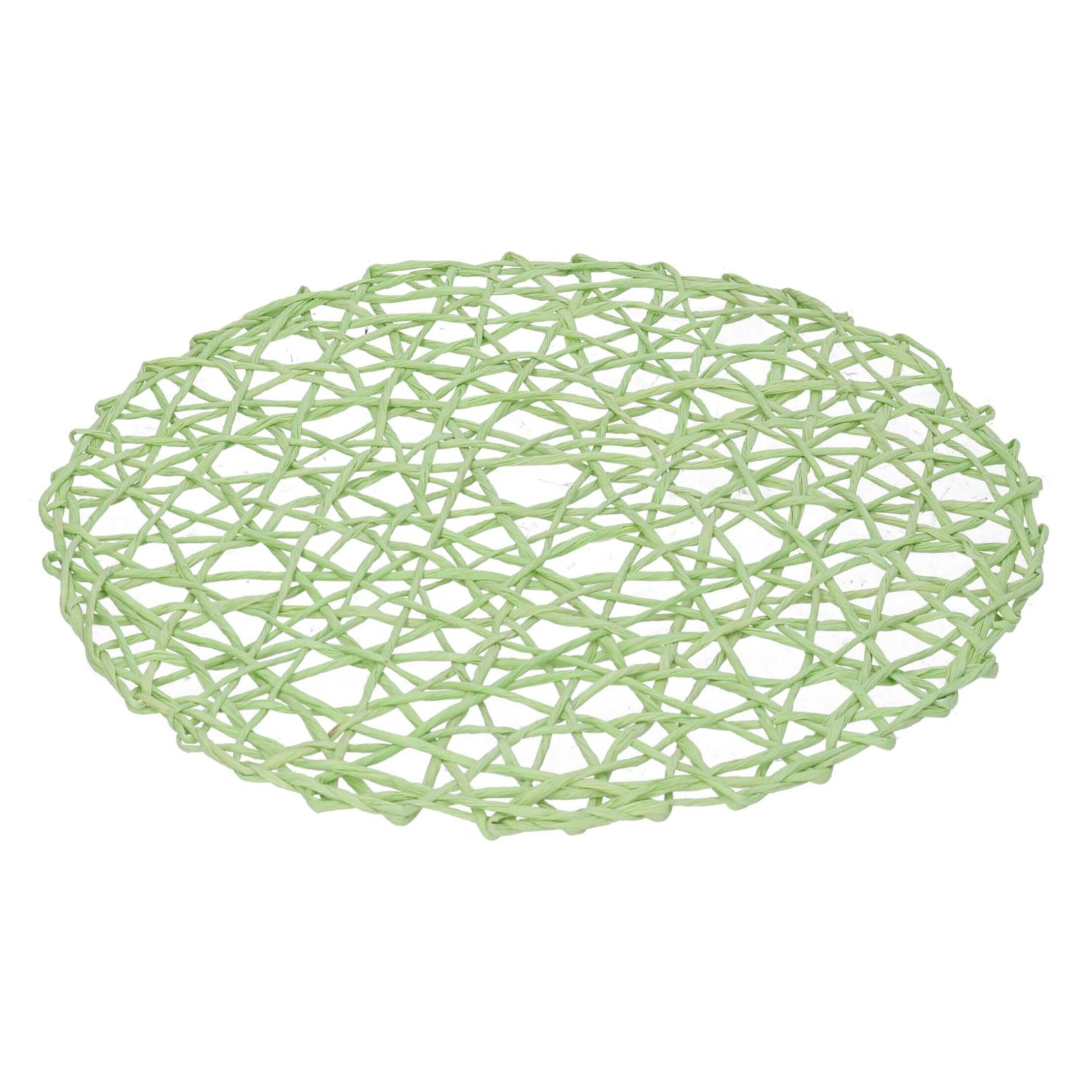 Tovaglietta in carta verde tondo cm ø38