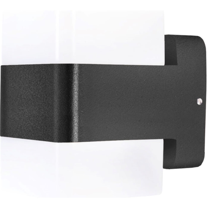 FORLIGHT Aplique IP44 Opalo LED 14.3W Blanco Neutro 4000K On/Off Negro Iluminación Interior Moderna y Eficiente