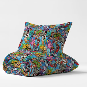 Parure copripiumino pizza pazza