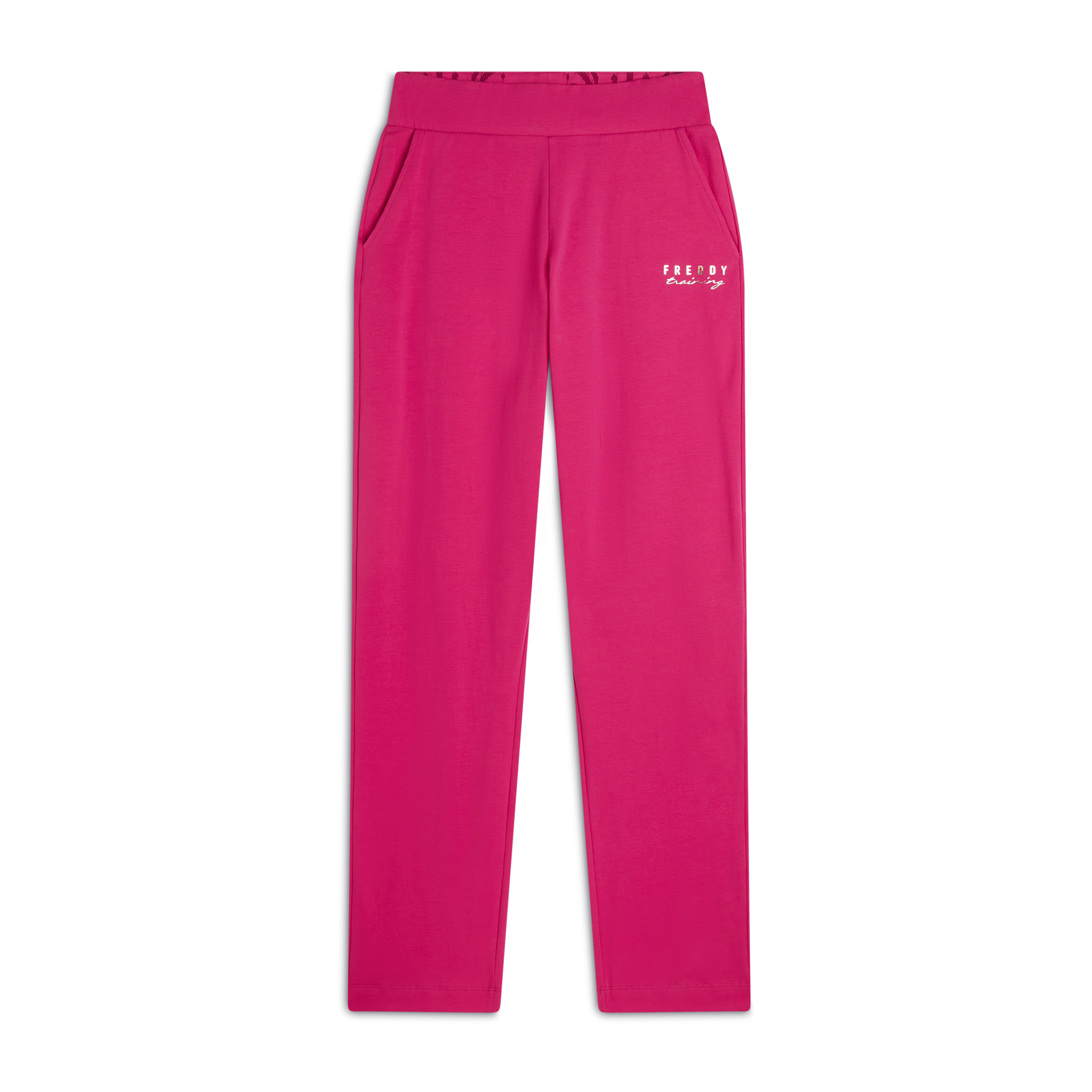 Pantaloni regular fit con fondo dritto con piccoli spacchi