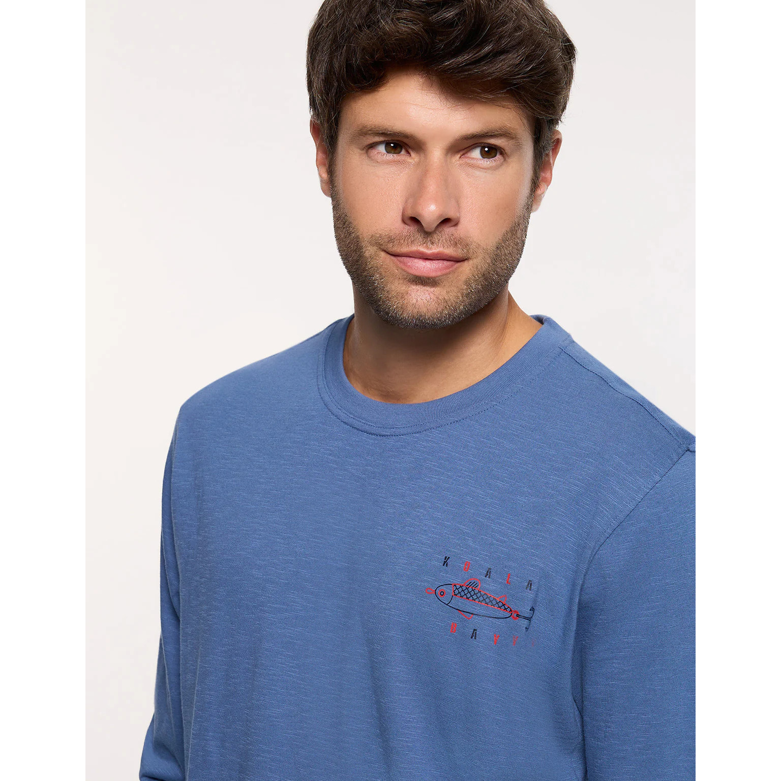 Camiseta Manga Larga Azul - Bubito