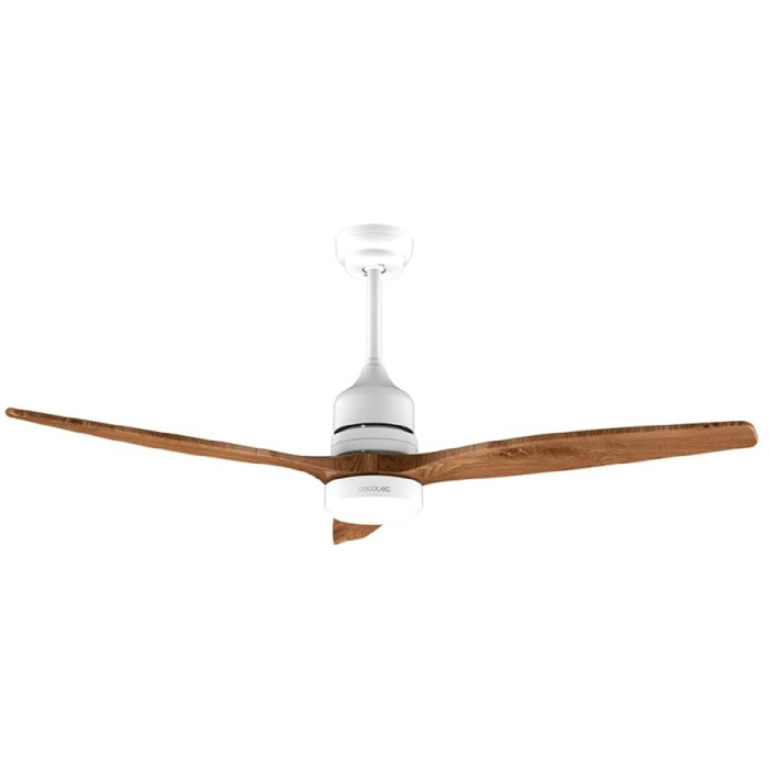 Ventilador de techo con luz EnergySilence Aero 5275 White&BlackWood Cecotec