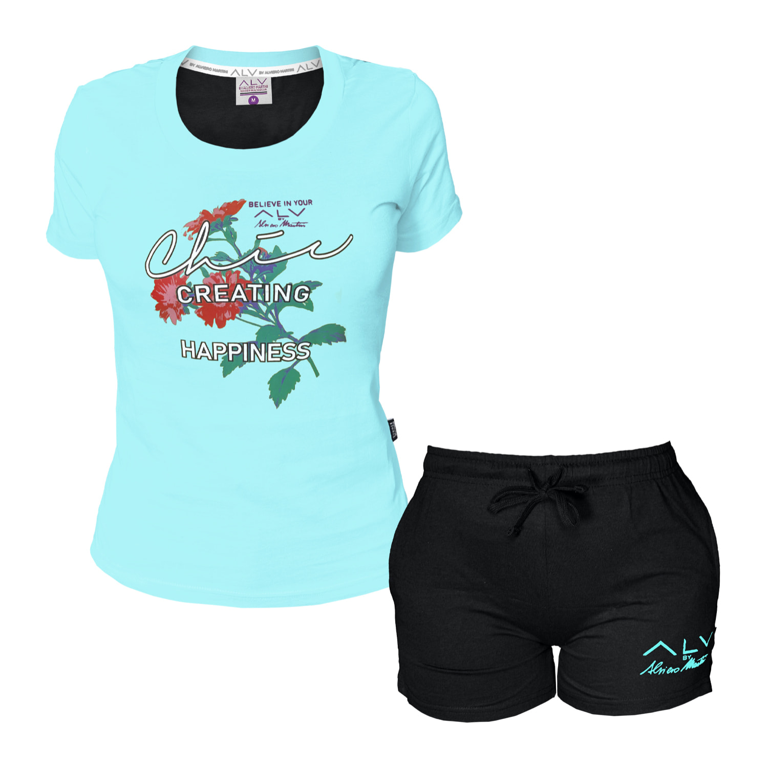 Completo Homewear Donna ALVIERO MARTINI Corto Cotone