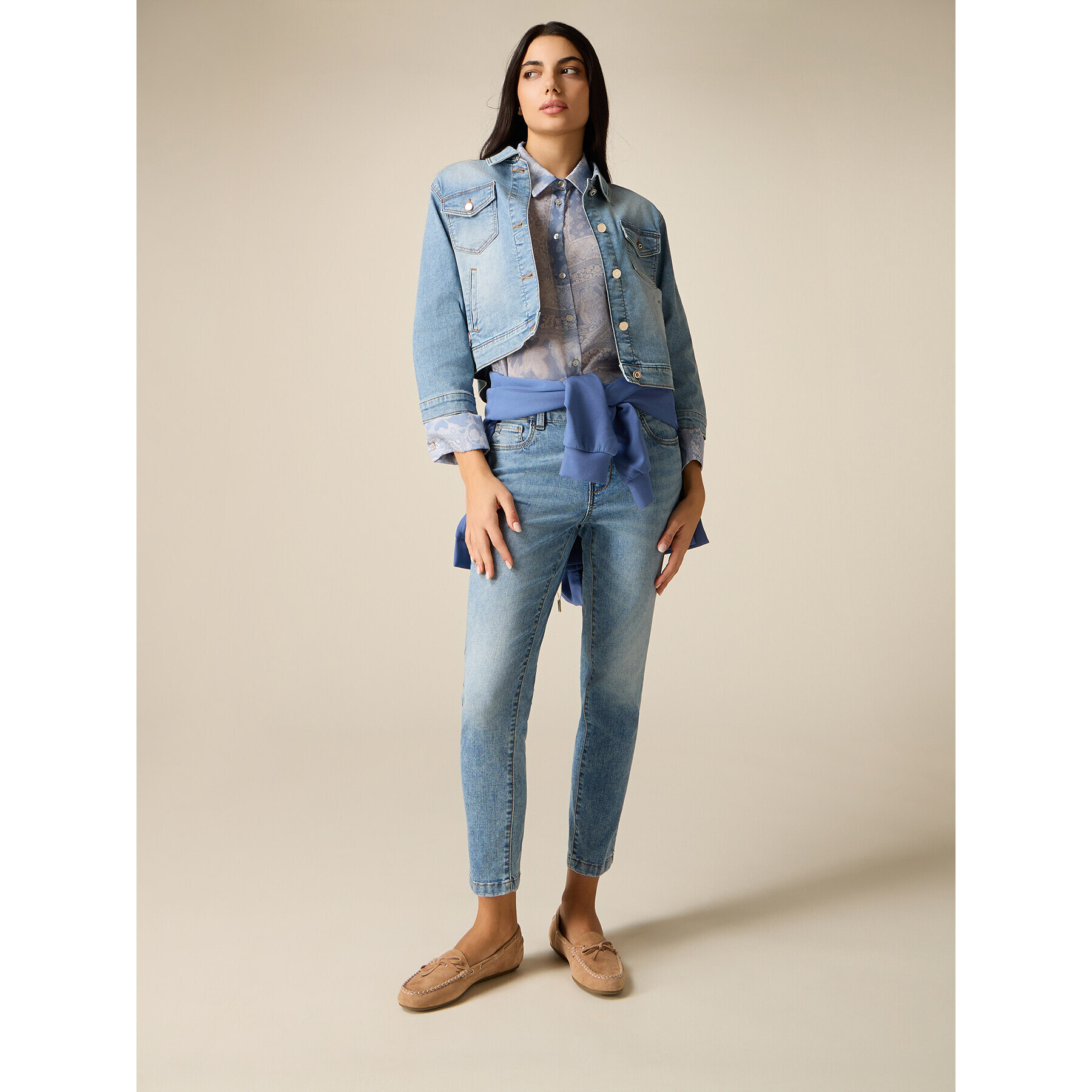 Oltre - Jeans skinny lavados - Light - blue