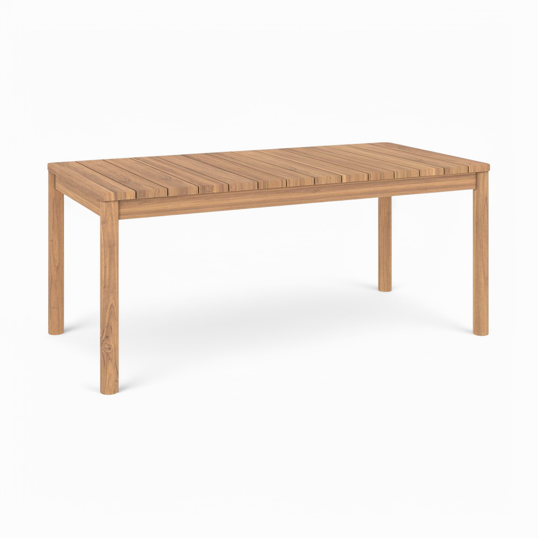 Table et chaises de jardin 6 personnes en bois de teck massif - Kora