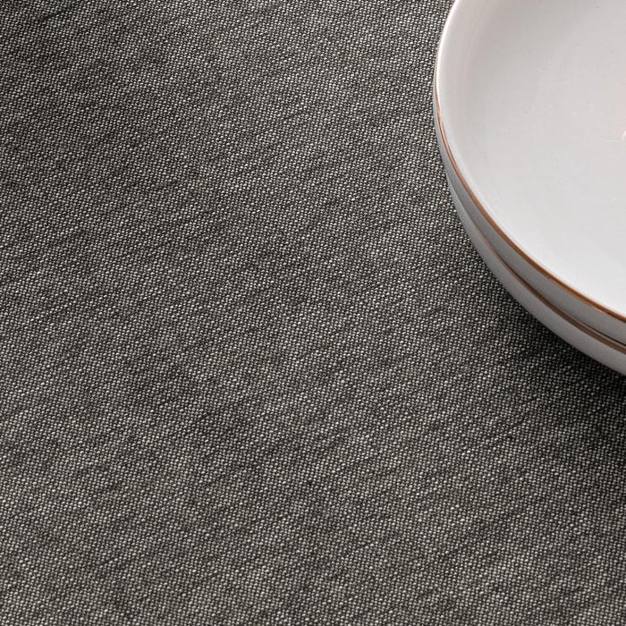 Nappe jacquard unie antitache Indra Grey