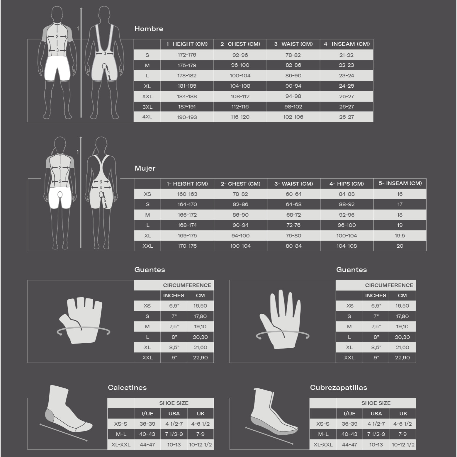 Fase 2 - Bib Shorts - Negro - Hombre