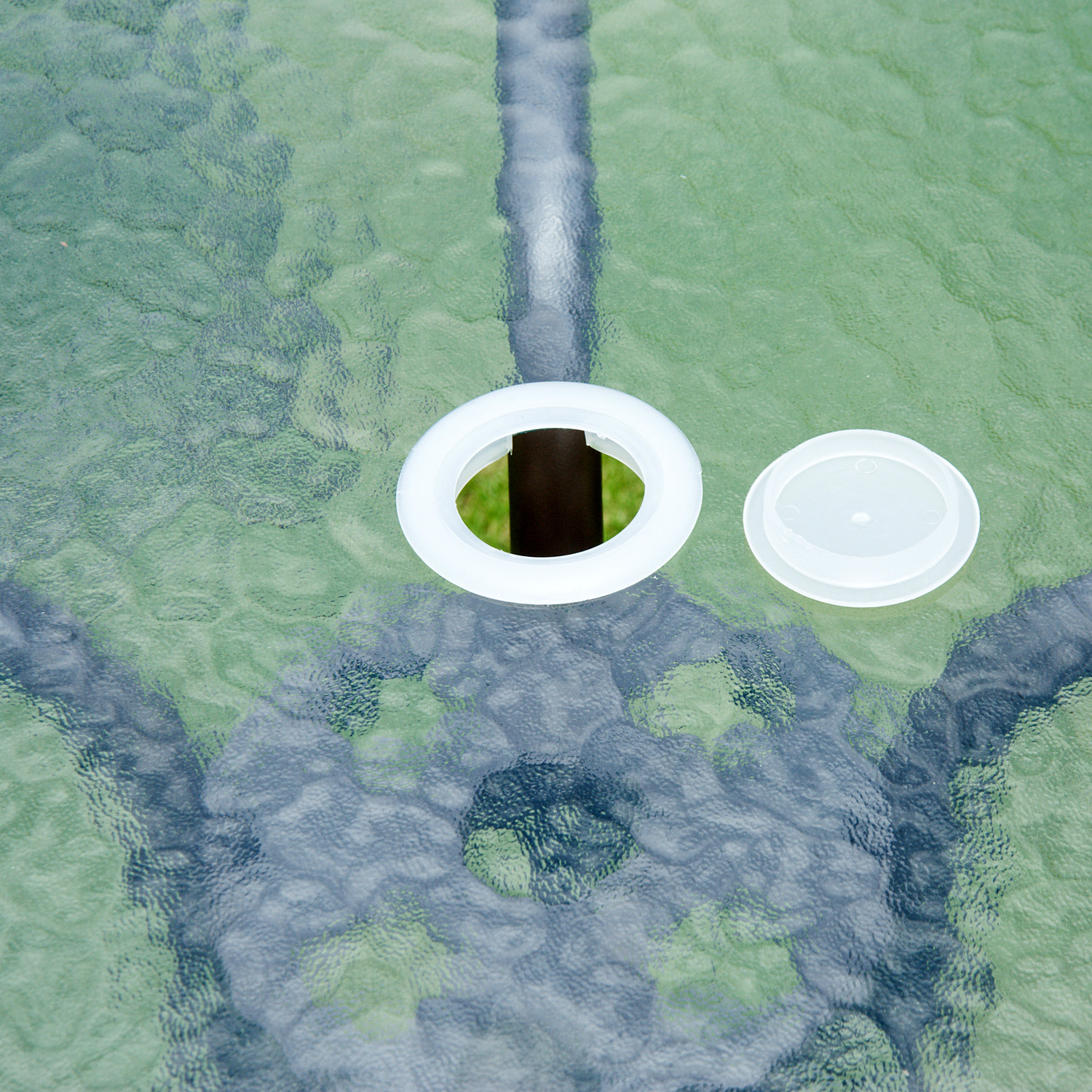 Conjunto de Muebles para Jardín con 4 Sillas 1 Mesa y 1 Parasol Texteline Aluminio y Poliá©ster Negro