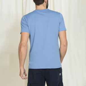 T-SHIRT VINTAGE CON STAMPE CARRERA BLUE AGE REPLICA