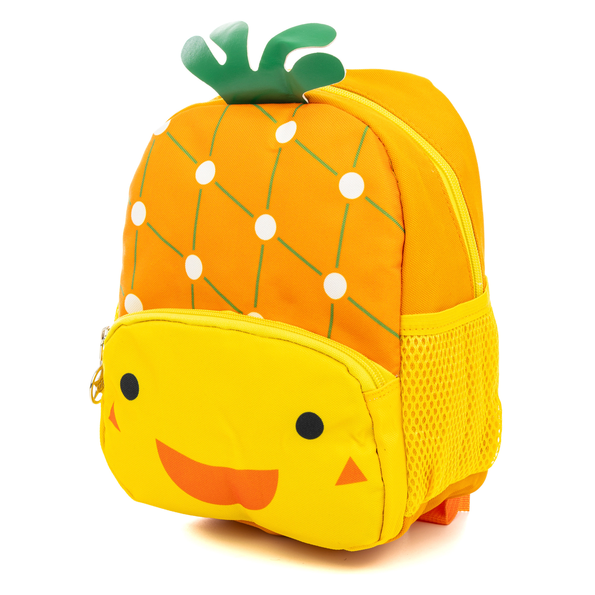 Mochila infantil con diseño de Piña. Con hombreras acolchadas, transpirables y ajustables.