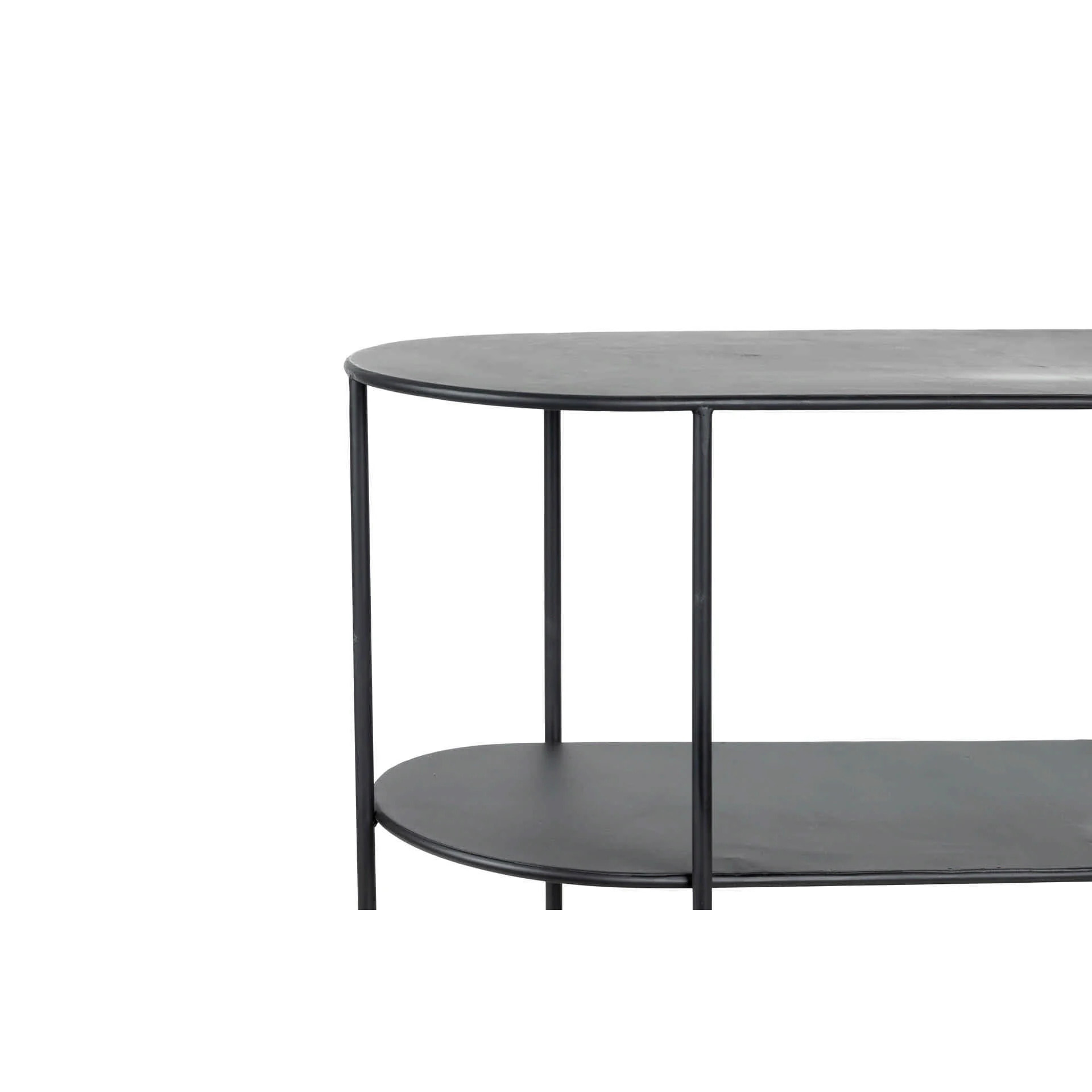 Consola Metal Negro 100x35x80 Cm