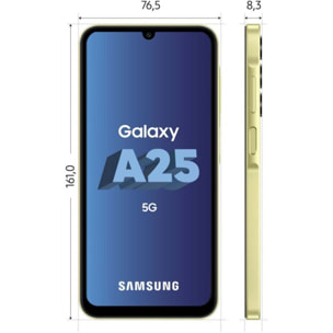 Smartphone SAMSUNG Galaxy A25 Lime 128Go 5G