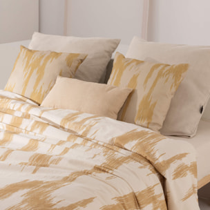 Housse de couette en 100% coton 157 fils Mahón Moutarde