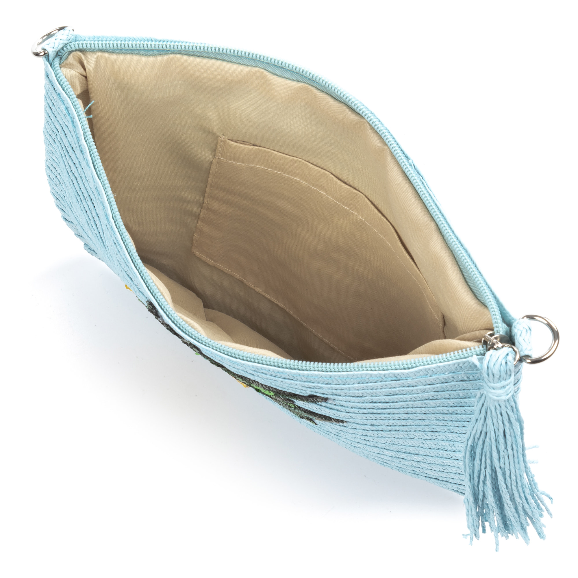 Adria Bolso de mano Mujer. Tejido Paja  Piel Sintética PU