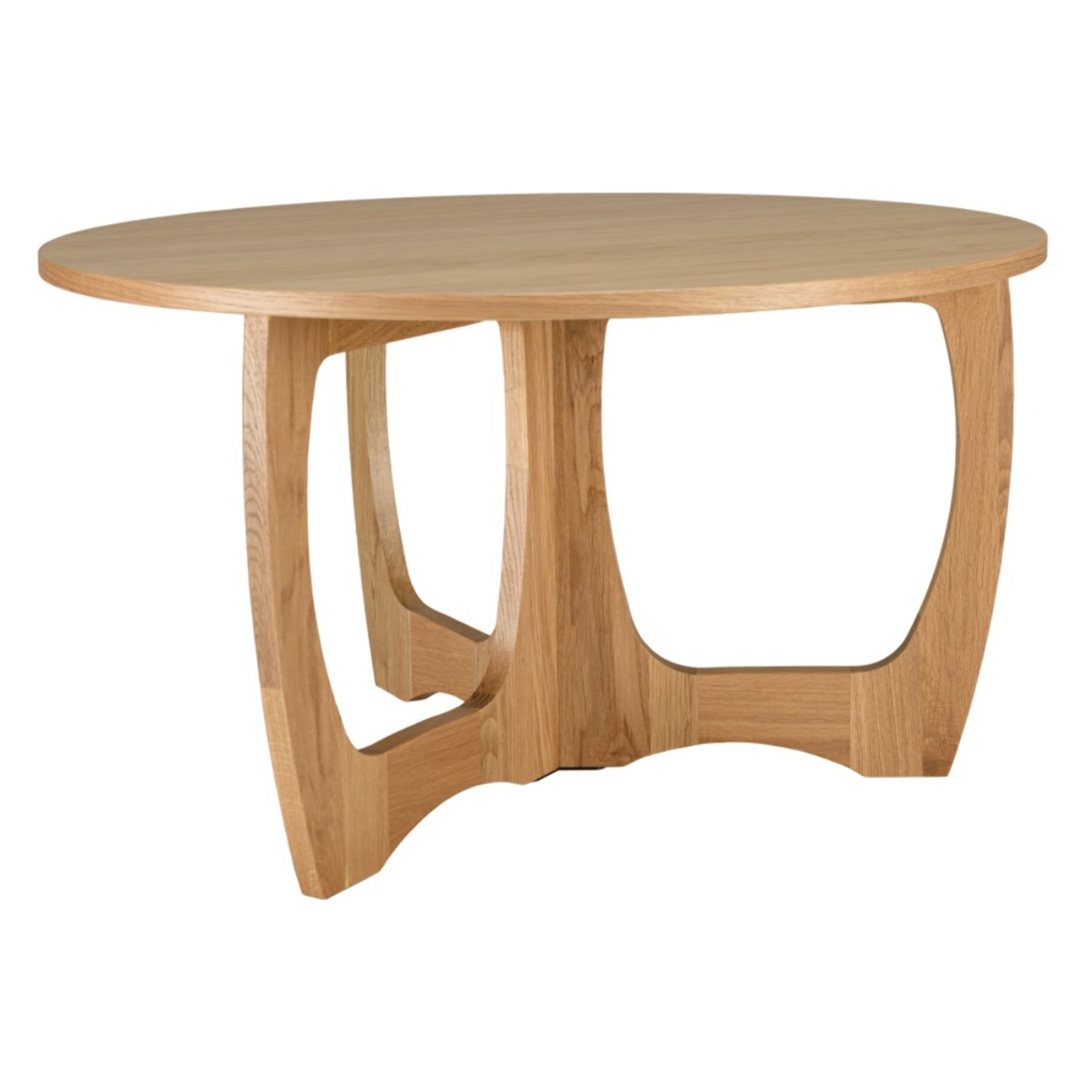 SYA - Table basse ronde D80 décor et chêne naturel pied ajouré