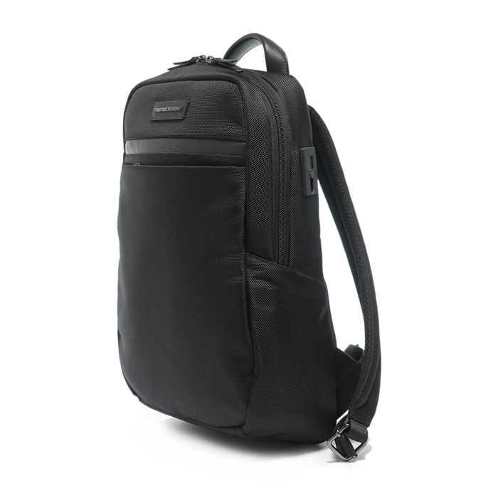 Zaino uomo Silvano Elite - Tessuto & Ecopelle - Casual - 28.0 x 45.0 x 20.0 cm