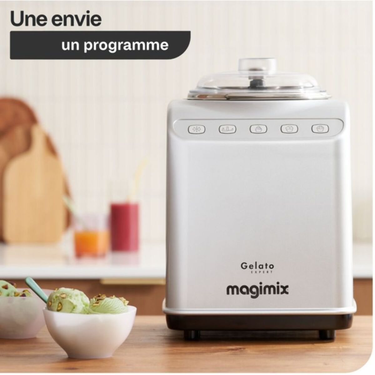 Turbine à glace MAGIMIX 11680 GELATO EXPERT