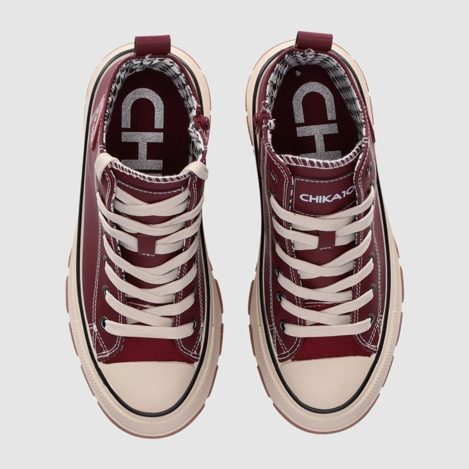 Deportivos - Vino - Tacón: 5 cm