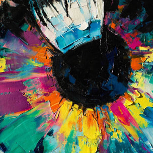 Affiche encadrée regard artistique abstrait Affiche + cadre en métal - Noir