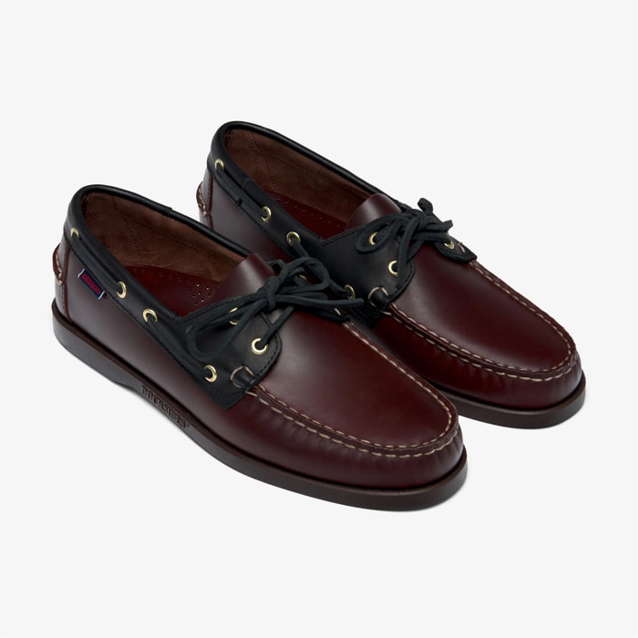 Sebago - Docksides Uomo Nero - Portland Lea Wax Lea