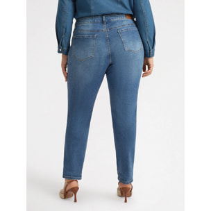 Fiorella Rubino - Jeans girl fit con catene - Blu
