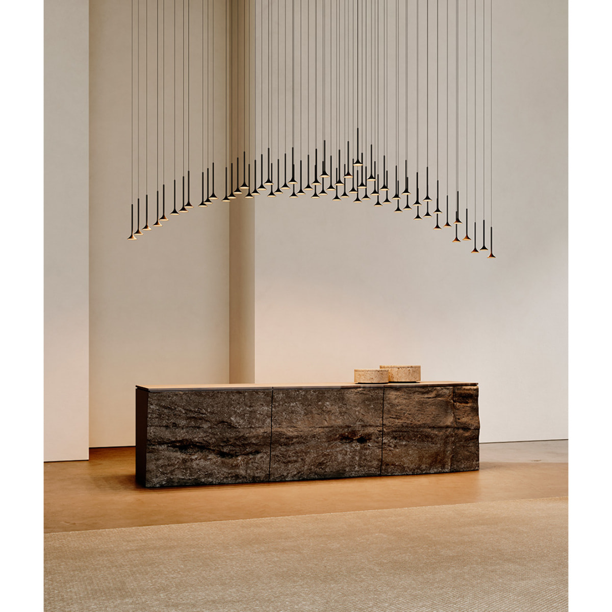 LEDS C4 Colgante Alive Single LED 8.5 Blanco cálido - 2700K ON-OFF Negro 492lm