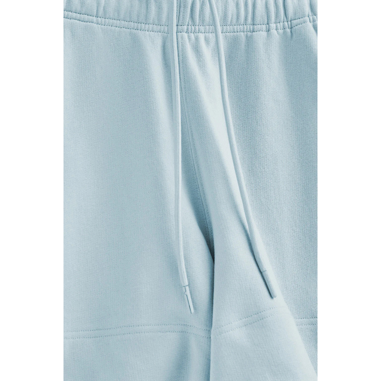 Pantaloncini in cotone blu chiaro con logo ricamato