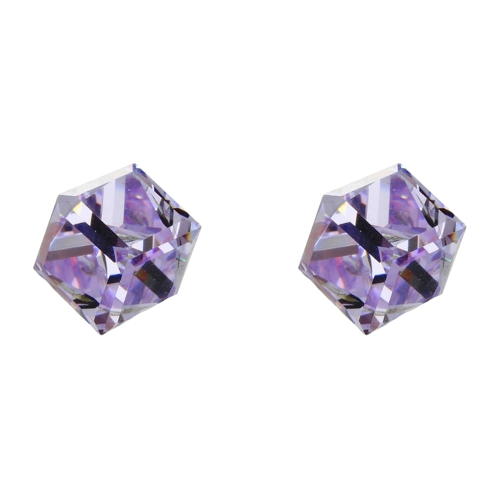 Pendientes Cubik adornado con cristales de Swarovski