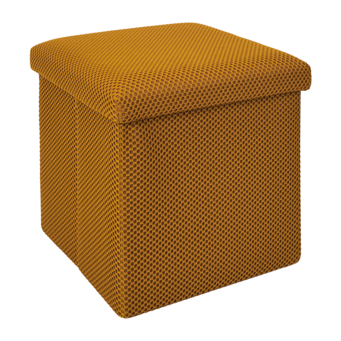 Coffre Pouf Pliable Atome Jaune