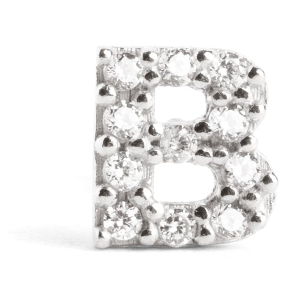 Pendiente Suelto Letter Sparks Plata