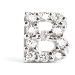 Pendiente Suelto Letter Sparks Plata