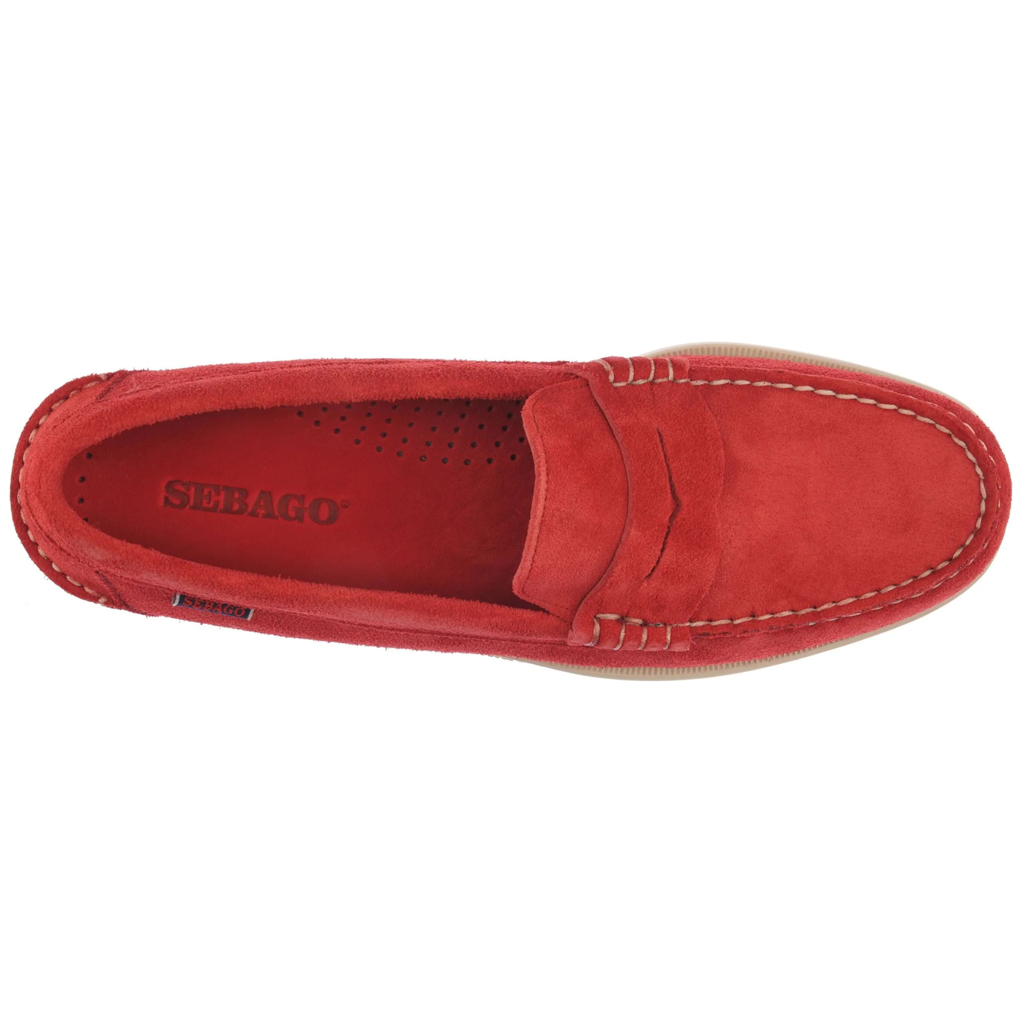 Mocassini Sebago Uomo Rosso DAN BOAT FLESH OUT