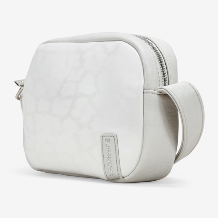 Bolso bandolera piedra con grabado de leopardo