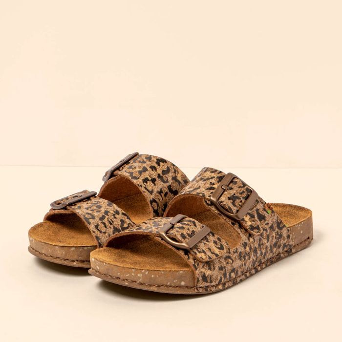 Sandalias N5797P PALMA GOLD LEOPARD / BALANCE color Gold leopard