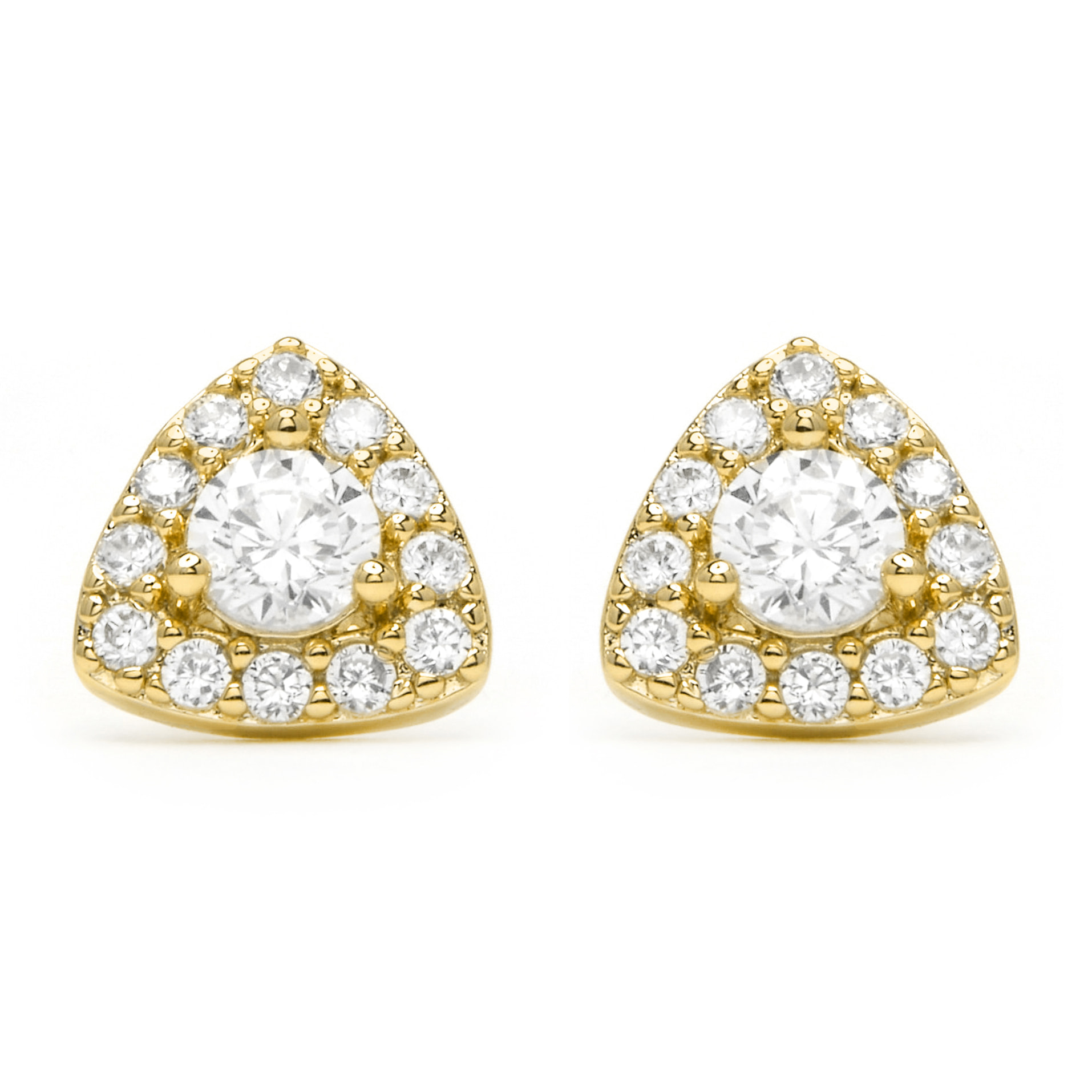 Pendientes Aldra acabado oro amarillo 18k