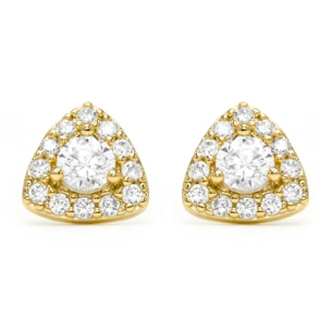 Pendientes Aldra acabado oro amarillo 18k
