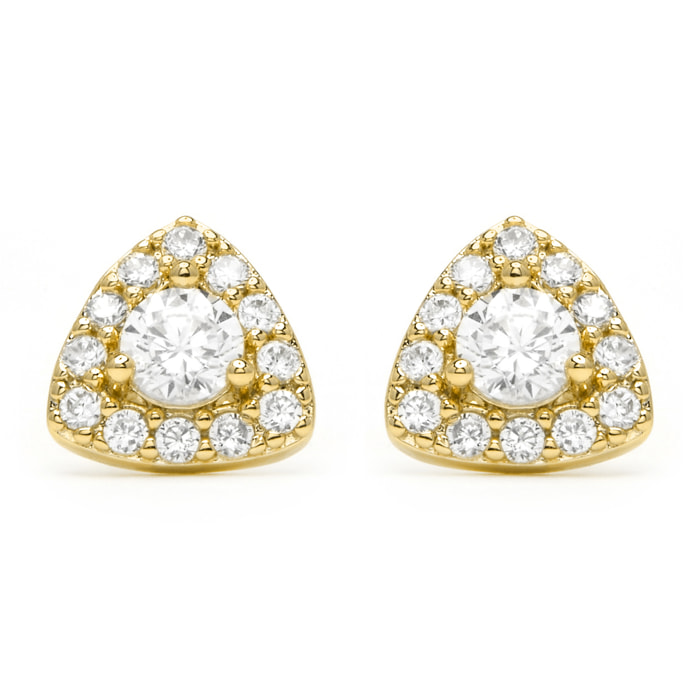 Pendientes Aldra acabado oro amarillo 18k