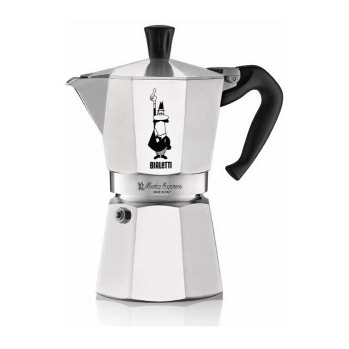 Cafetière italienne BIALETTI Moka Express Argent - capacité 6 tasses