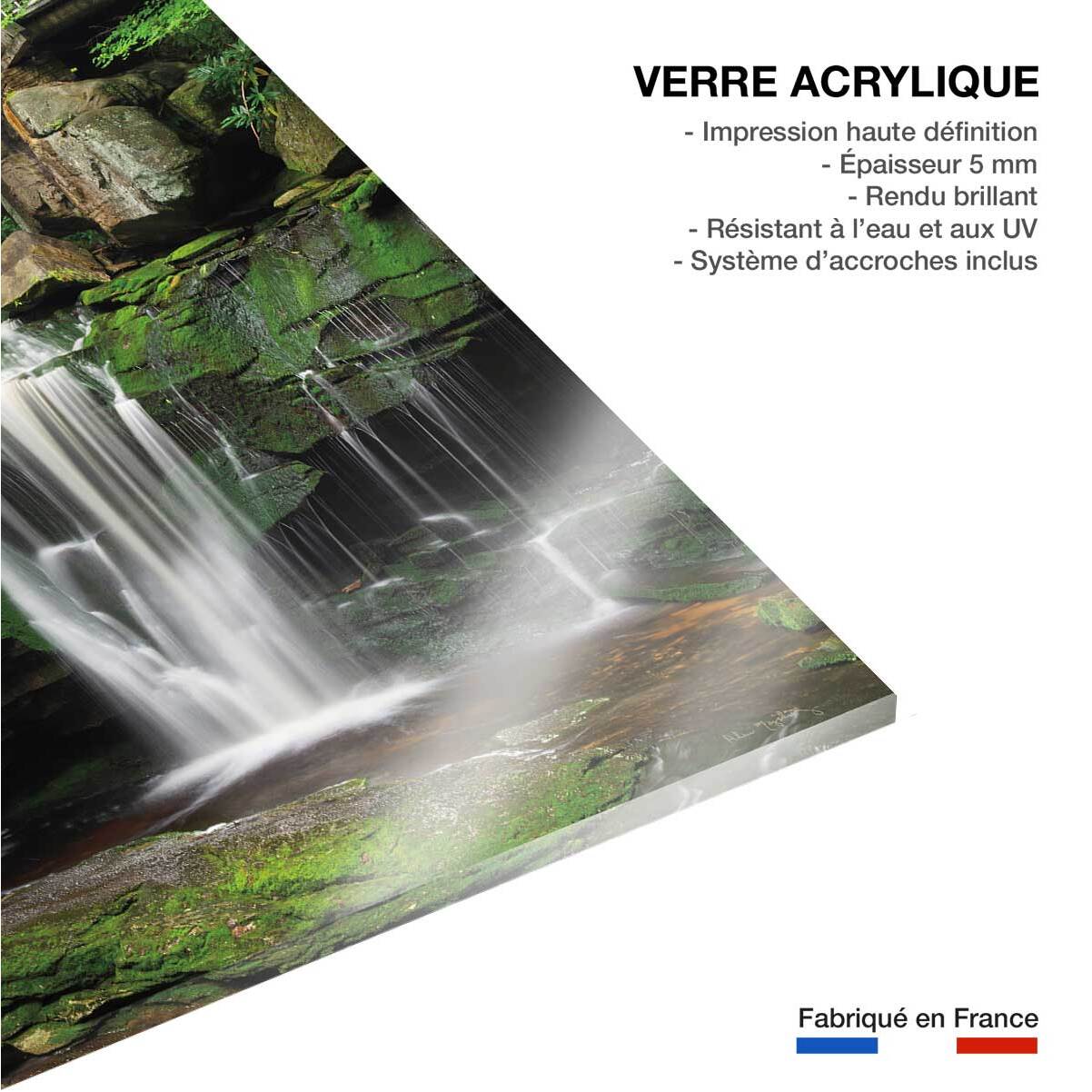 Tableau cascade chutes d'elakala ouest  Tableau plexiglas