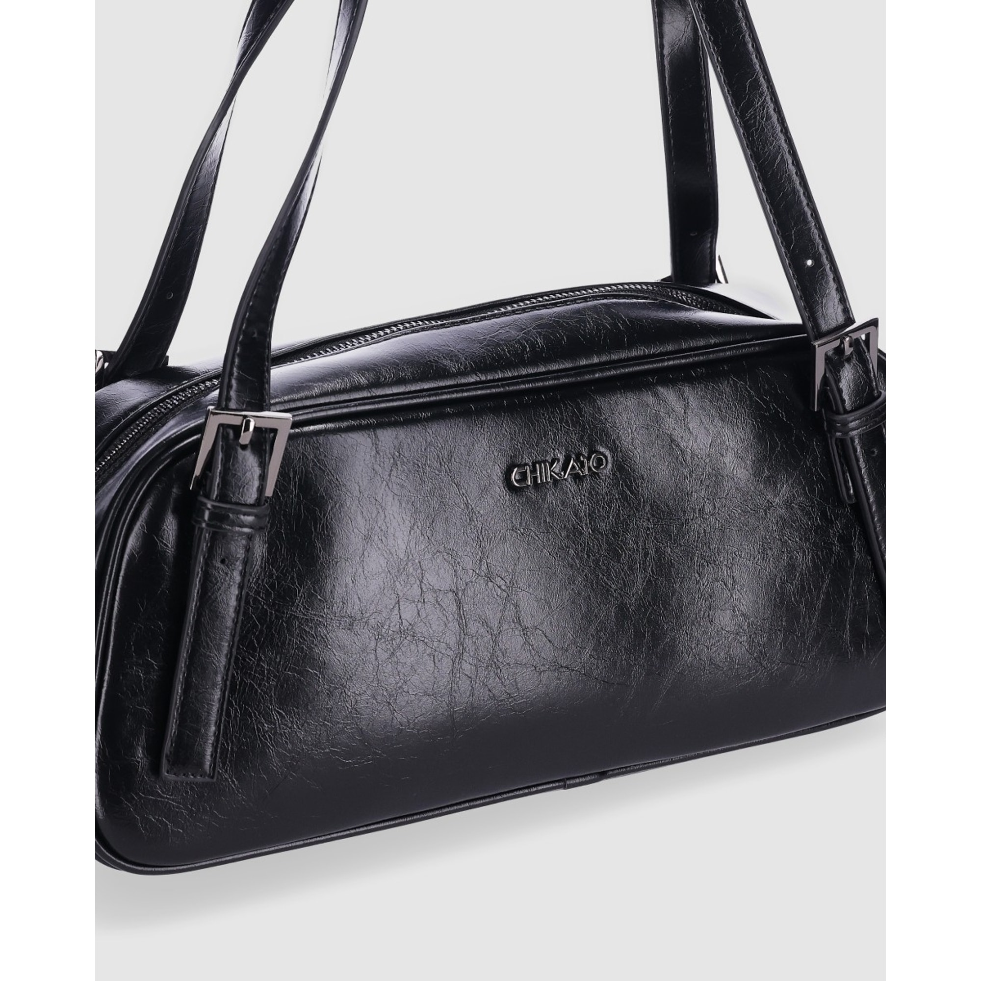 Bolso - Negro - Medida: 34 cm x 15 cm x 9 cm