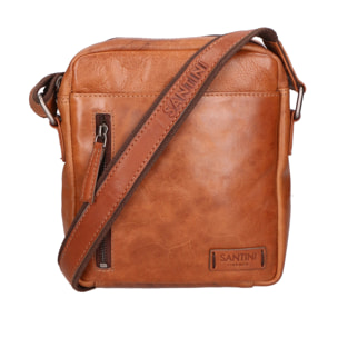 Borsa a tracolla unisex In Vera pelle Made in Italy 20x23x4 cm