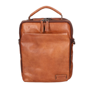 Borsa a mano unisex In Vera pelle Made in India 22x26x9 cm