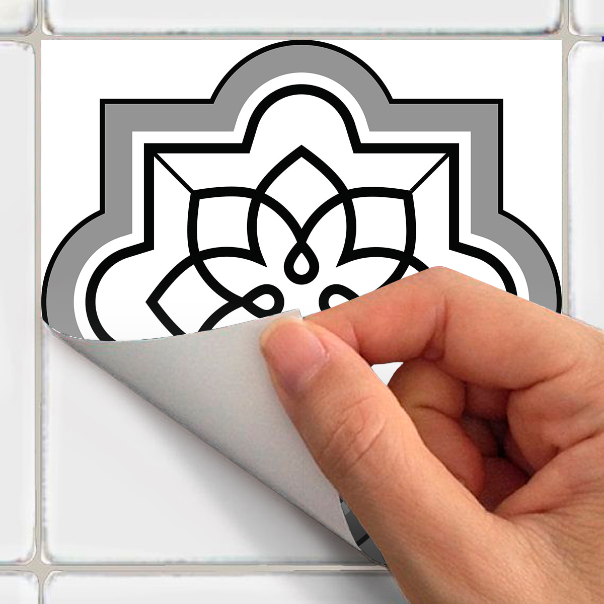 Stickers muraux - Sticker Mural Carrelage adhésif Cuisine Salle de Bain - 60 STICKERS CARRELAGES MEUBLE GARZEA