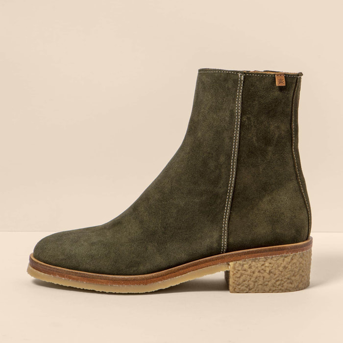 Botines con tacón N5940 SILK SUEDE FOREST / IRATI color Forest