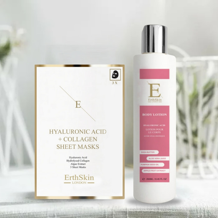 Set hidratante para cuerpo y mascarilla